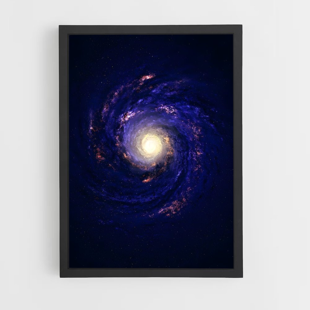 Poster éblouissant de la galaxie du Tourbillon (vue 2)